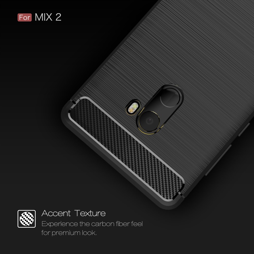 Xiaomi Mi Mix 2 Удароустойчив Carbon Fiber Калъф и Протектор