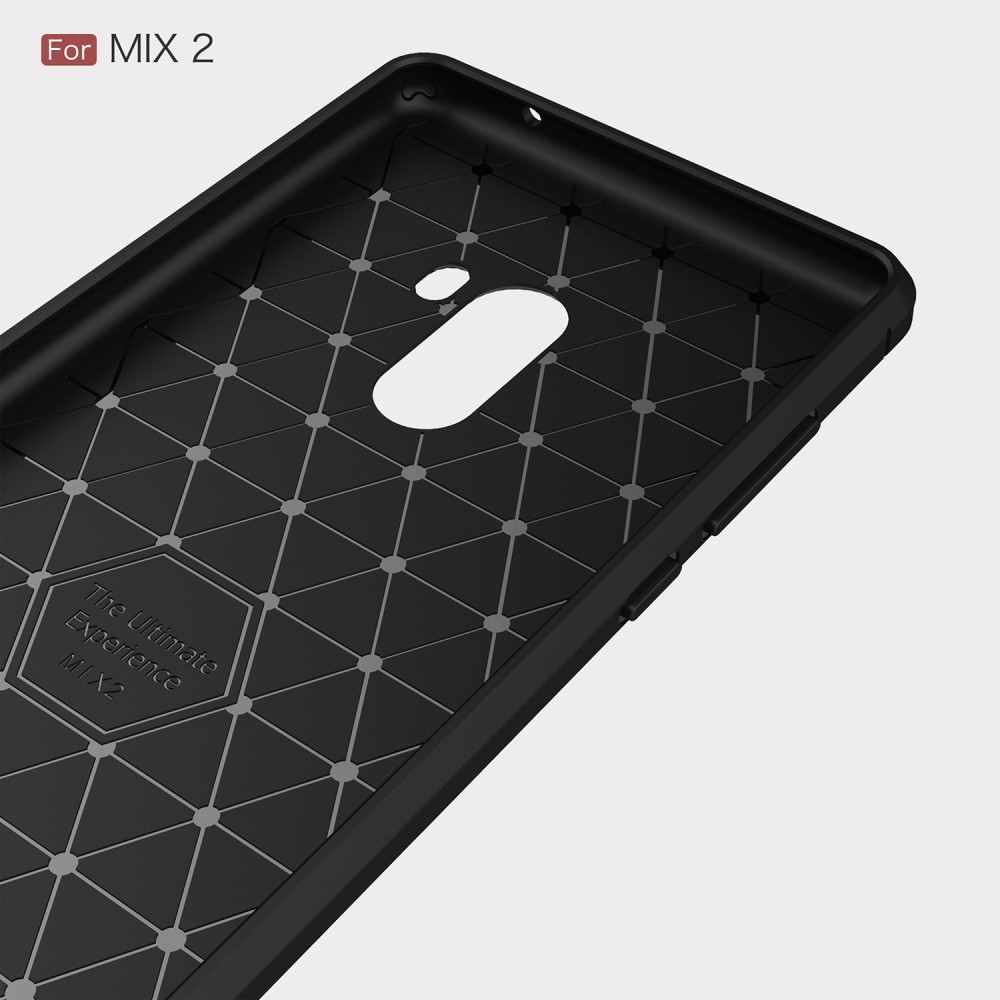 Xiaomi Mi Mix 2 Удароустойчив Carbon Fiber Калъф и Протектор