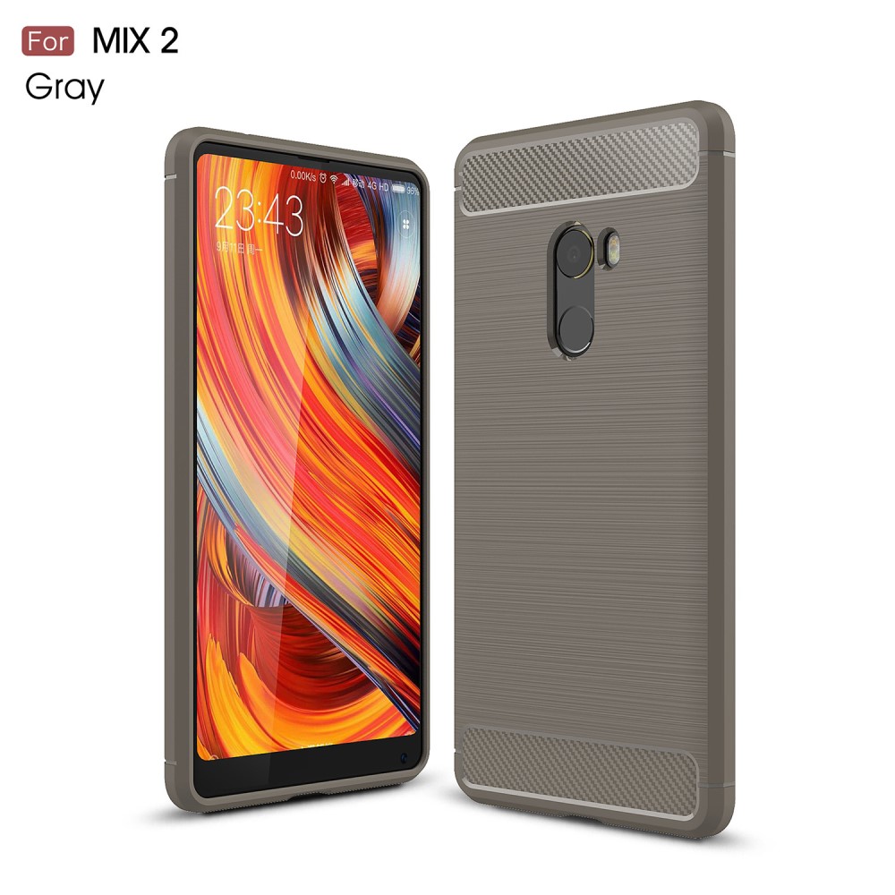 Xiaomi Mi Mix 2 Удароустойчив Carbon Fiber Калъф и Протектор