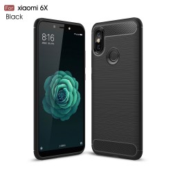 Xiaomi Mi A2 / Mi 6X Удароустойчив Carbon Fiber Калъф и Протектор