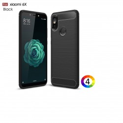 Xiaomi Mi A2 / Mi 6X Удароустойчив Carbon Fiber Калъф и Протектор