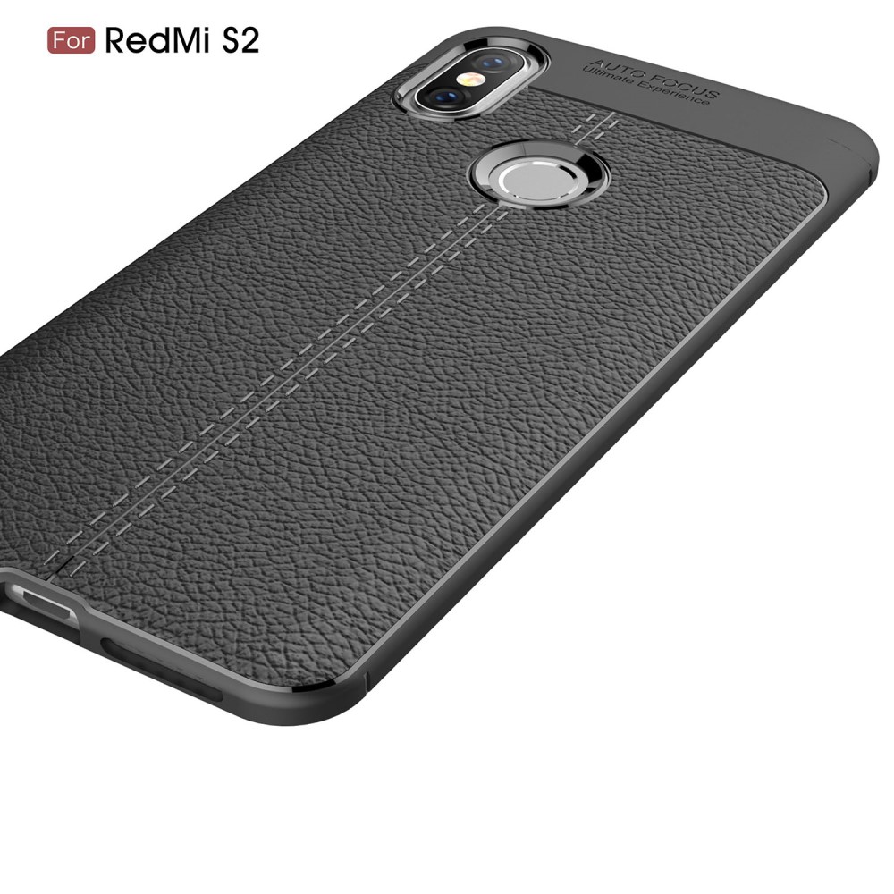Xiaomi Redmi S2 / Y2  Удароустойчив Litchi Skin Калъф и Протектор
