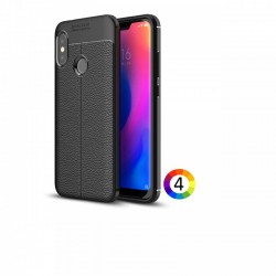 Xiaomi Mi A2 Lite Удароустойчив Litchi Skin Калъф и Протектор