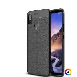 Xiaomi Mi Max 3 Удароустойчив Litchi Skin Калъф и Протектор