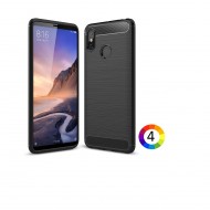 Xiaomi Mi Max 3 Удароустойчив Carbon Fiber Калъф и Протектор