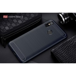 Xiaomi Mi Max 3 Удароустойчив Carbon Fiber Калъф и Протектор