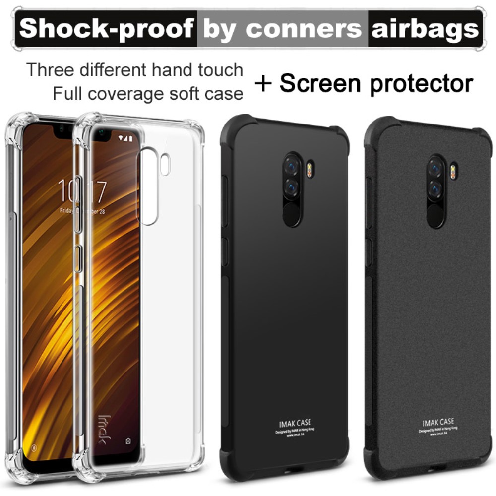 Xiaomi Pocophone F1 / Poco F1 IMAK Силиконов Калъф и Протектор