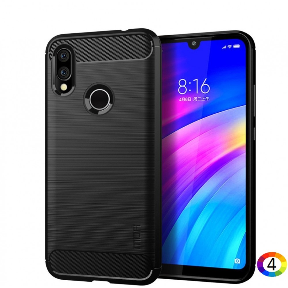 Xiaomi Redmi 7 MOFI Carbon Fiber Калъф и Протектор