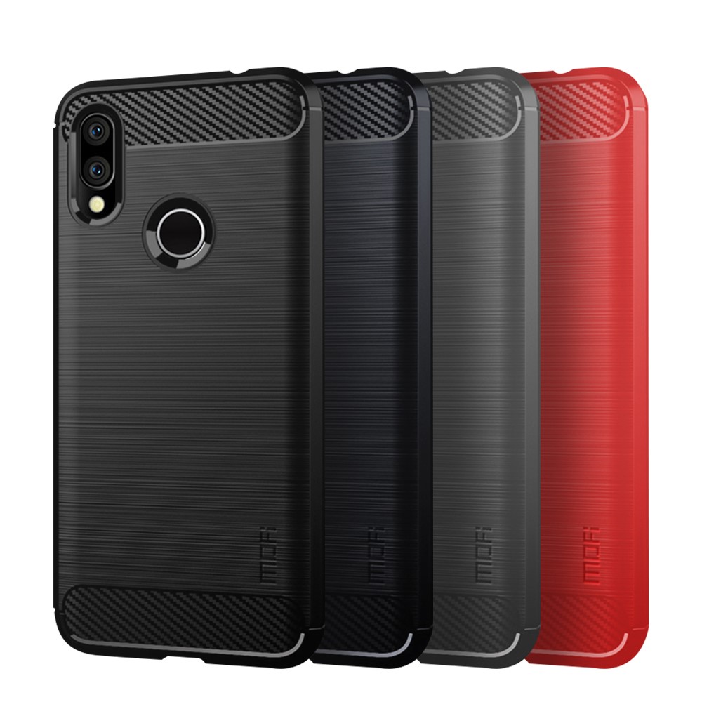 Xiaomi Redmi 7 MOFI Carbon Fiber Калъф и Протектор