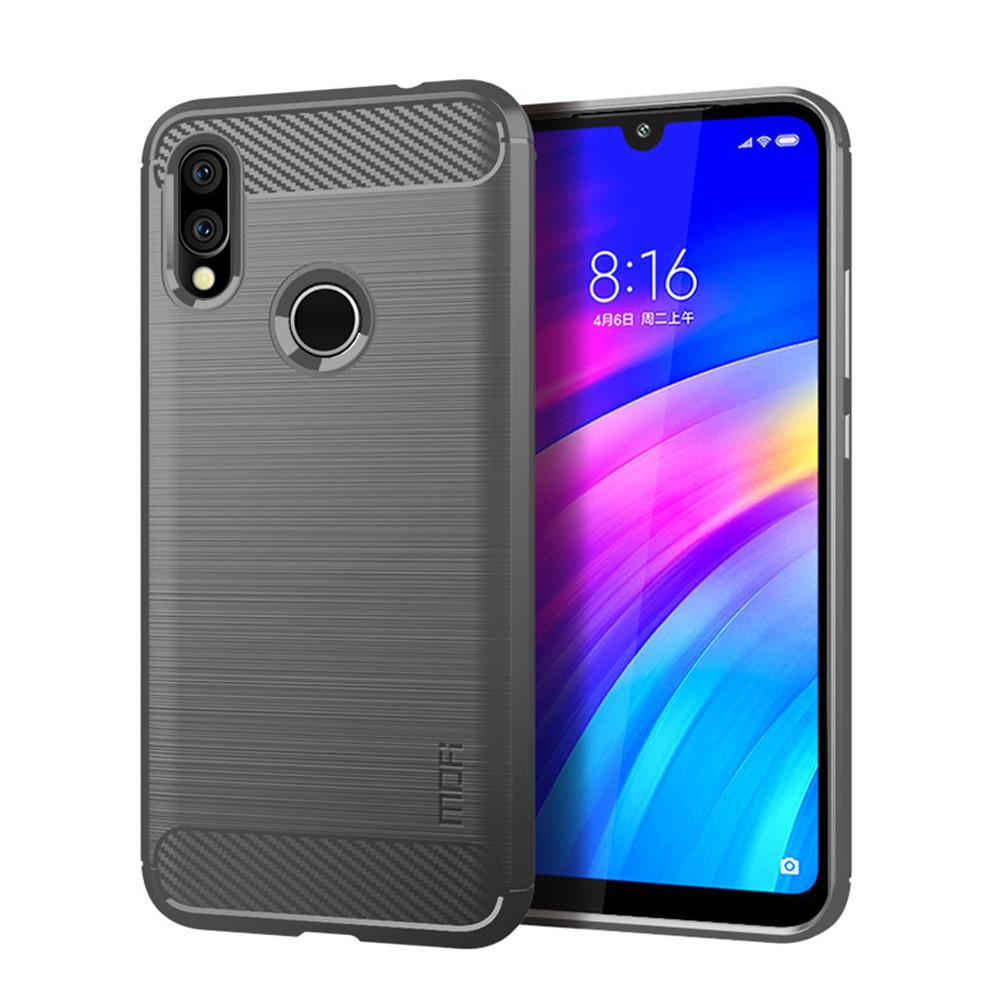 Xiaomi Redmi 7 MOFI Carbon Fiber Калъф и Протектор