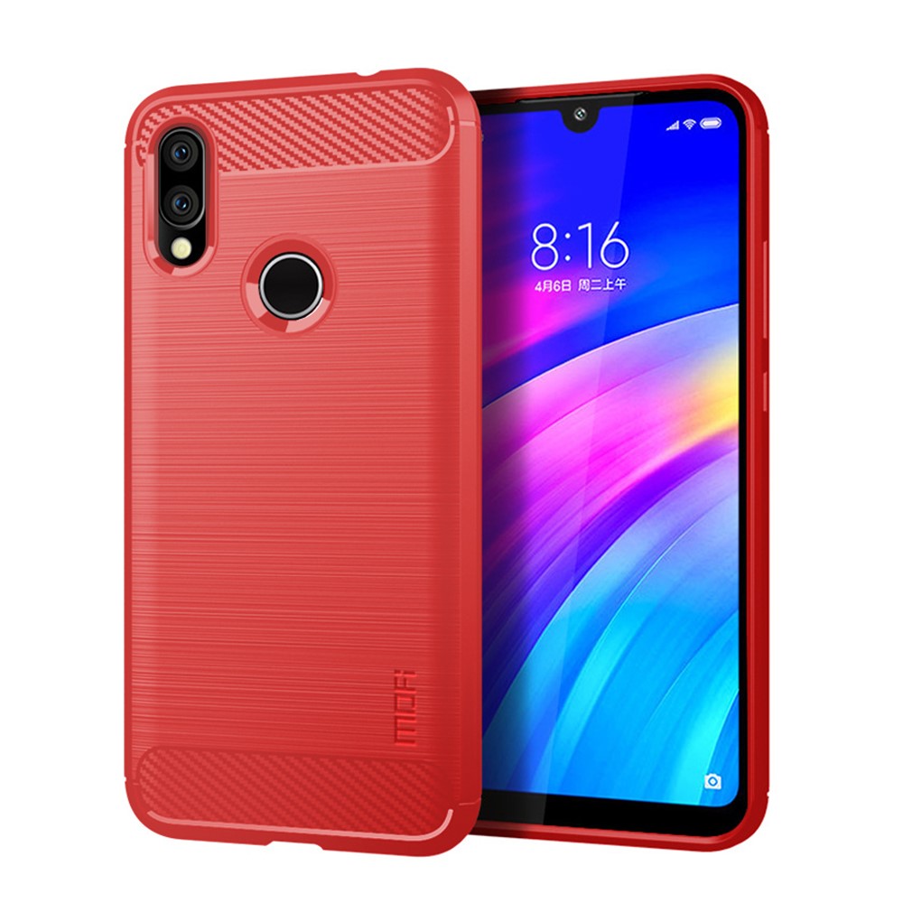 Xiaomi Redmi 7 MOFI Carbon Fiber Калъф и Протектор