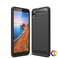 Xiaomi Redmi 7A Удароустойчив Carbon Fiber Калъф и Протектор