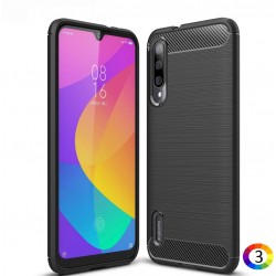 Xiaomi Mi CC9e / Mi A3 Удароустойчив Carbon Fiber Калъф и Протектор