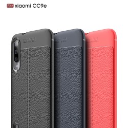 Xiaomi Mi CC9e / Xiaomi Mi A3  Удароустойчив Litchi Skin Калъф и Протектор