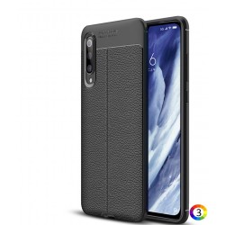 Xiaomi Mi 9 Pro Удароустойчив Litchi Skin Калъф и Протектор