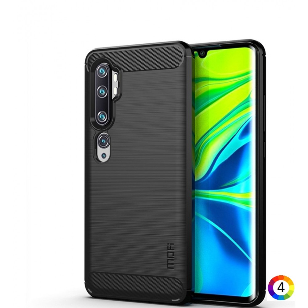 Xiaomi Mi CC9 Pro / Note 10 / Note 10 Pro Удароустойчив MOFI Carbon Fiber Калъф и Протектор