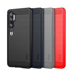 Xiaomi Mi CC9 Pro / Note 10 / Note 10 Pro Удароустойчив MOFI Carbon Fiber Калъф и Протектор