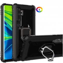 Xiaomi Mi Note 10/CC9 Pro Удароустойчив Carbon Fiber/ Finger Ring Калъф и Протектор