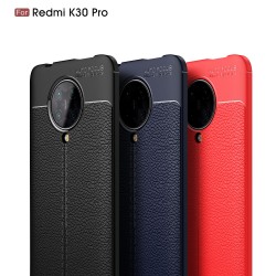 Xiaomi Redmi K30 Pro Удароустойчив Litchi Skin Калъф и Протектор