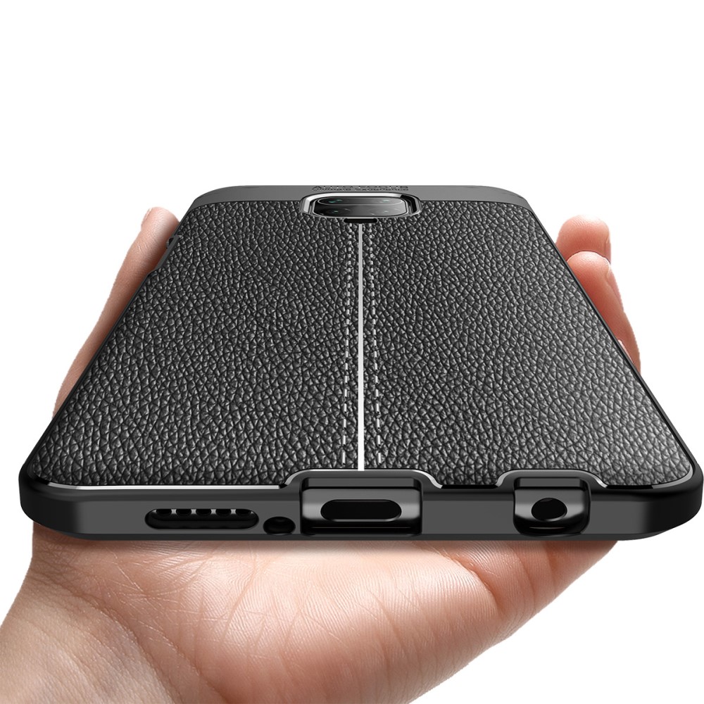 Xiaomi Redmi Note 9 Pro Max  Удароустойчив Litchi Skin Калъф и Протектор