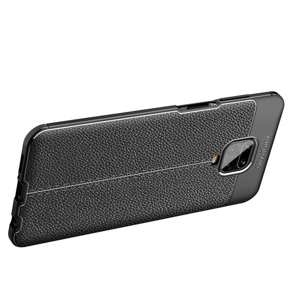 Xiaomi Redmi Note 9 Pro Max  Удароустойчив Litchi Skin Калъф и Протектор
