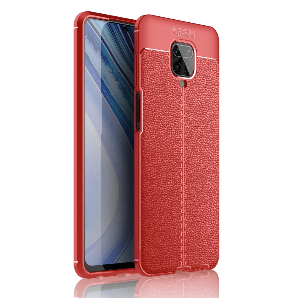 Xiaomi Redmi Note 9 Pro Max  Удароустойчив Litchi Skin Калъф и Протектор