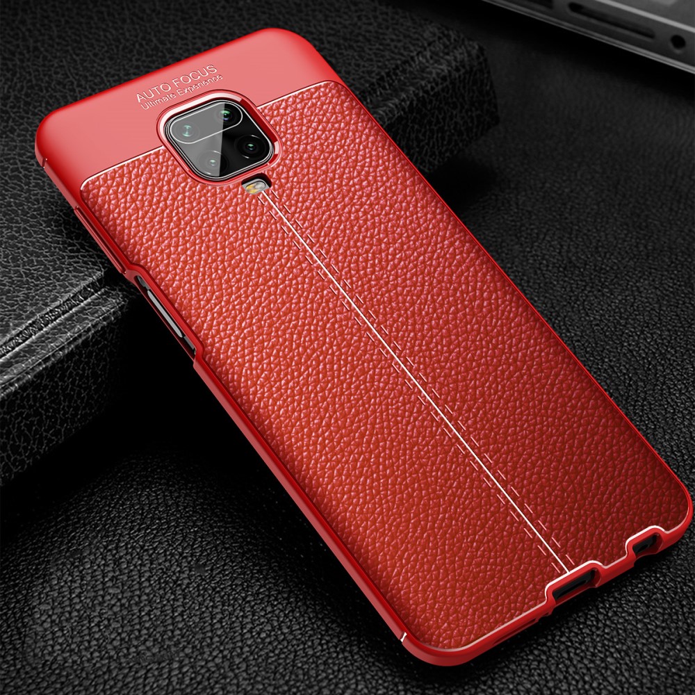 Xiaomi Redmi Note 9 Pro Max  Удароустойчив Litchi Skin Калъф и Протектор