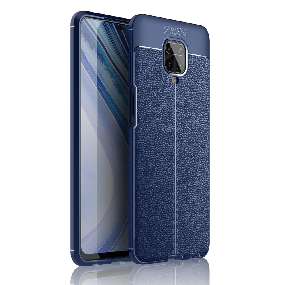 Xiaomi Redmi Note 9 Pro Max  Удароустойчив Litchi Skin Калъф и Протектор