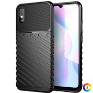 Xiaomi Redmi 9A Удароустойчив Twill Texture Калъф и Протектор