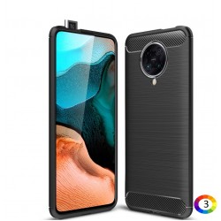 Xiaomi Redmi K30 Ultra Удароустойчив Carbon Fiber Калъф и Протектор