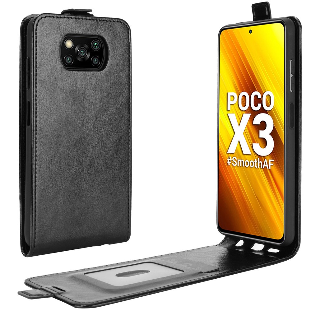 Xiaomi Poco X3/Poco X3 NFC Flip3 Кожен Калъф и Протектор