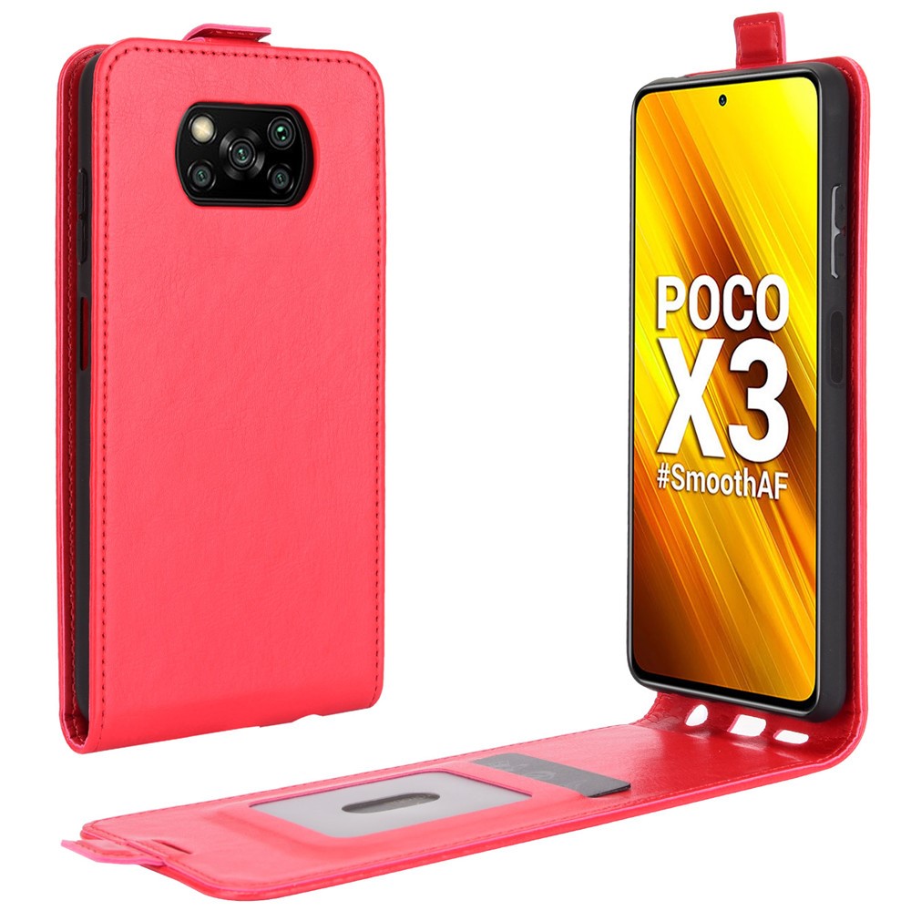 Xiaomi Poco X3/Poco X3 NFC Flip3 Кожен Калъф и Протектор