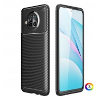 Xiaomi Mi 10T Lite 5G Удароустойчив Carbon Fiber Калъф и Протектор