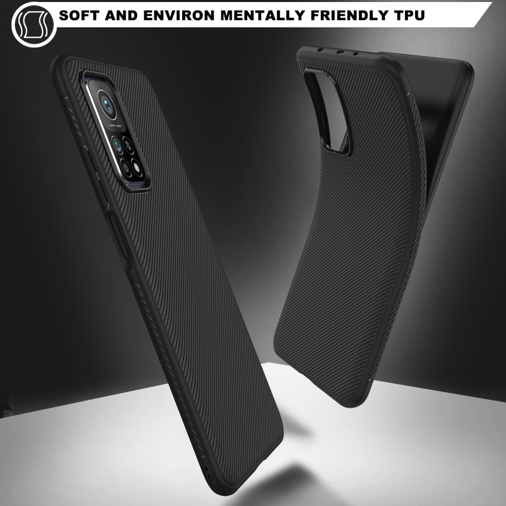 Xiaomi Mi 10T 5G / Mi 10T Pro 5G Удароустойчив Twill Texture Калъф и Протектор