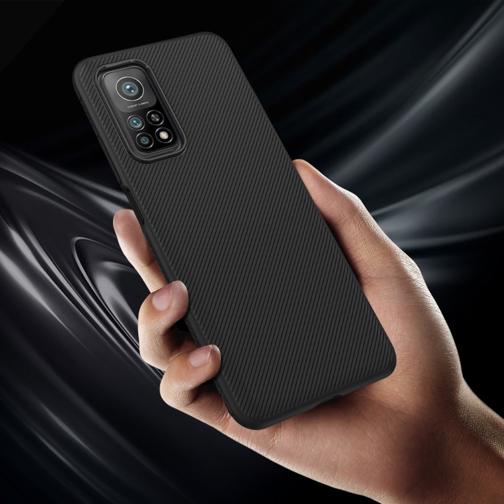 Xiaomi Mi 10T 5G / Mi 10T Pro 5G Удароустойчив Twill Texture Калъф и Протектор