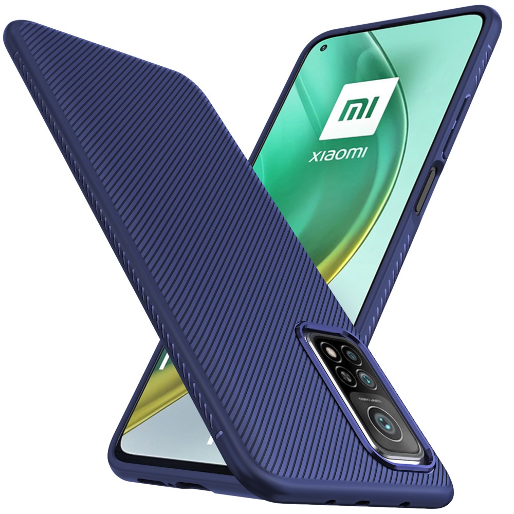 Xiaomi Mi 10T 5G / Mi 10T Pro 5G Удароустойчив Twill Texture Калъф и Протектор