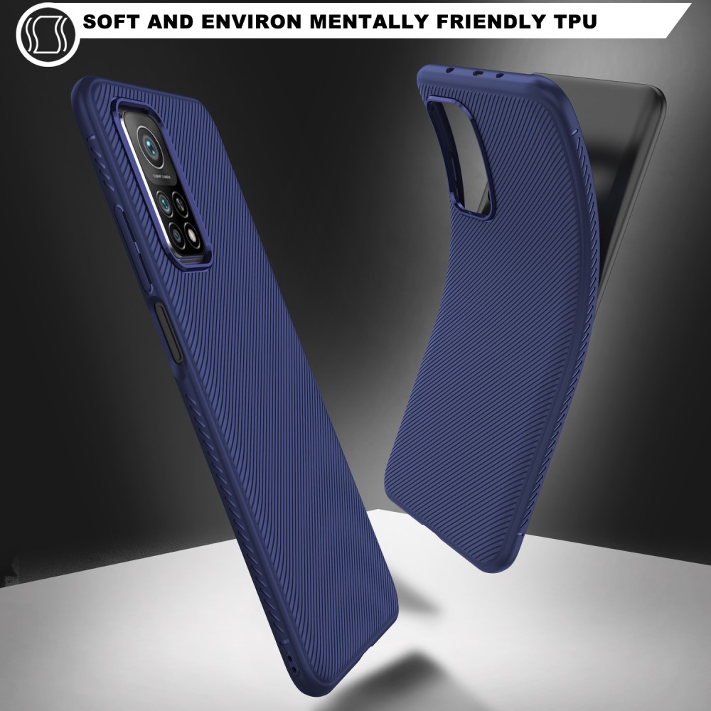 Xiaomi Mi 10T 5G / Mi 10T Pro 5G Удароустойчив Twill Texture Калъф и Протектор