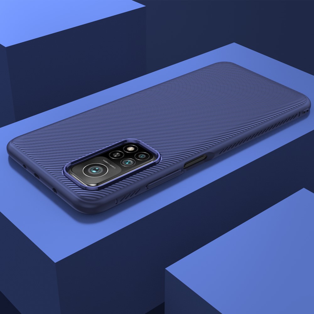 Xiaomi Mi 10T 5G / Mi 10T Pro 5G Удароустойчив Twill Texture Калъф и Протектор