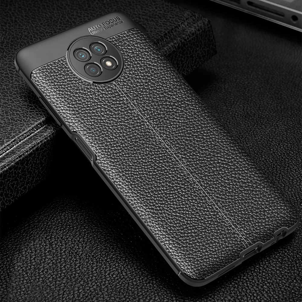 Xiaomi Redmi Note 9 5G / Note 9T 5G Удароустойчив Litchi Skin Калъф и Протектор
