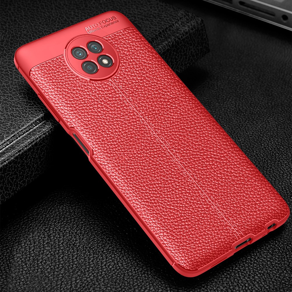 Xiaomi Redmi Note 9 5G / Note 9T 5G Удароустойчив Litchi Skin Калъф и Протектор
