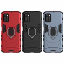 Xiaomi Poco M3 Удароустойчив Finger Ring Калъф и Протектор