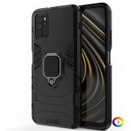 Xiaomi Poco M3 Удароустойчив Finger Ring Калъф и Протектор