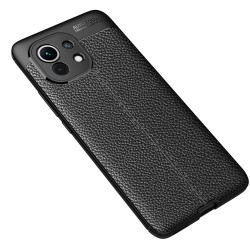 Xiaomi Mi11 Удароустойчив Litchi Skin Калъф и Протектор