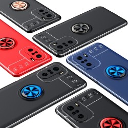 Xiaomi Poco F3 Redmi K40 Pro / Redmi K40 Mi 11i Удароустойчив Metal Ring Калъф и Протектор