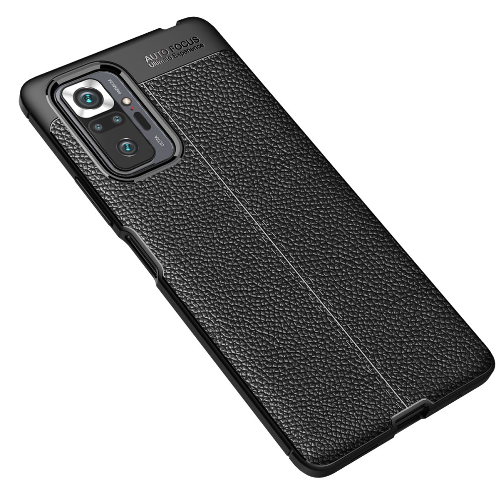 Xiaomi Redmi Note 10 Pro  Удароустойчив Litchi Skin Калъф и Протектор