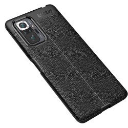 Xiaomi Redmi Note 10 Pro  Удароустойчив Litchi Skin Калъф и Протектор
