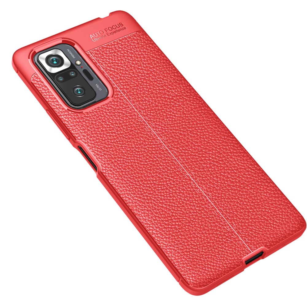 Xiaomi Redmi Note 10 Pro  Удароустойчив Litchi Skin Калъф и Протектор