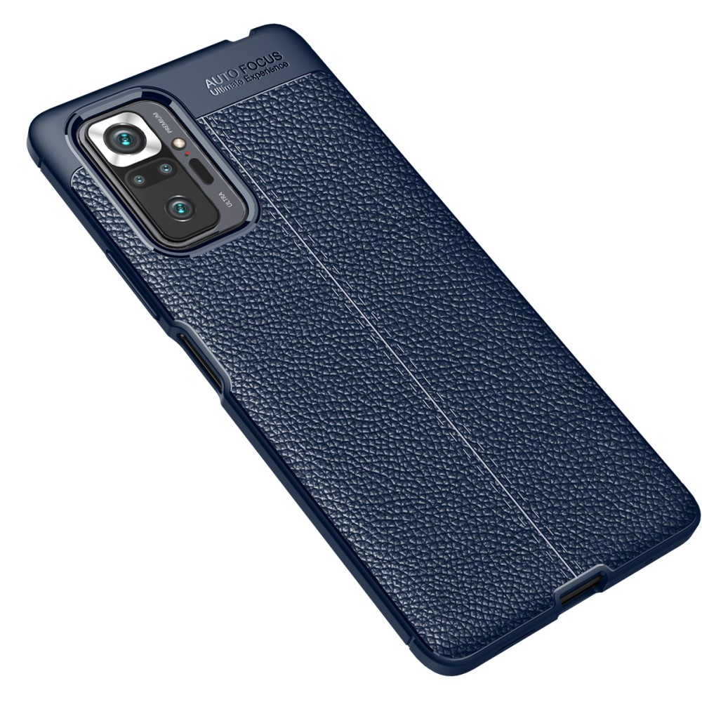 Xiaomi Redmi Note 10 Pro  Удароустойчив Litchi Skin Калъф и Протектор