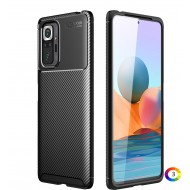 Xiaomi Redmi Note 10 Pro  Удароустойчив Carbon Fiber Калъф и Протектор