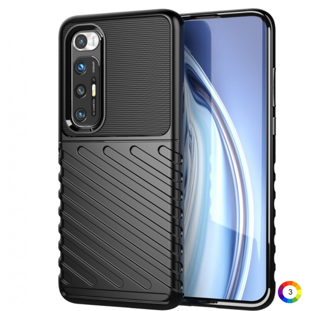 Xiaomi Mi 10S Удароустойчив Twill Texture Калъф и Протектор